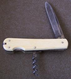 Vintage 4 1/8" J.A. HENCKELS SOLINGEN lock back Pocket Knife thick ivory handles 4 blades Vintage 4 1/8" J.A. HENCKELS SOLINGEN lock back Pocket Knife thick ivory handles 4 blades