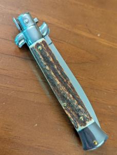FRANK BELTRAME 23CM 9" DAGGER STILETTO ALPINE STAG HORN...NEW FRANK BELTRAME 23CM 9" DAGGER STILETTO ALPINE STAG HORN...NEW