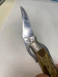 Vintage Case XX 61553L SS Folding Hunter Knife – Lockback – Rescaled – Paint on Blade – USA Made Vintage Case XX 61553L SS Folding Hunter Knife – Lockback – Rescaled – Paint on Blade – USA Made