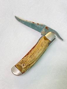 Vintage Case XX 61553L SS Folding Hunter Knife – Lockback – Rescaled – Paint on Blade – USA Made Vintage Case XX 61553L SS Folding Hunter Knife – Lockback – Rescaled – Paint on Blade – USA Made
