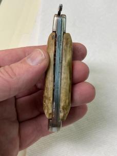 Vintage Case XX 61553L SS Folding Hunter Knife – Lockback – Rescaled – Paint on Blade – USA Made Vintage Case XX 61553L SS Folding Hunter Knife – Lockback – Rescaled – Paint on Blade – USA Made