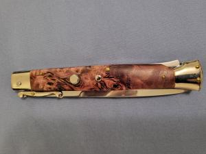 *NOS* 11" LATAMA Briar Wood SWINGUARD AUTO Italian Stiletto