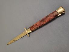 *NOS* 11" LATAMA Briar Wood SWINGUARD AUTO Italian Stiletto *NOS* 11" LATAMA Briar Wood SWINGUARD AUTO Italian Stiletto