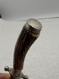 Anton Wenger Jr Solingen Germany Stag Handle Kris (Wavy) Blade Dagger Sheath Knife Anton Wenger Jr Solingen Germany Stag Handle Kris (Wavy) Blade Dagger Sheath Knife