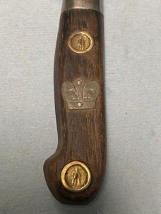 Vintage German Knife/Crown & Soldier Inlays – GESETZLICH GESCH – 1920’s-1940’s Vintage German Knife/Crown & Soldier Inlays – GESETZLICH GESCH – 1920’s-1940’s
