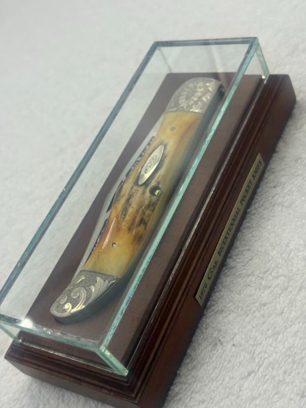 Case XX 1976 The American Spirit Bicentennial Stag Pocket Knife Made In USA Case XX 1976 The American Spirit Bicentennial Stag Pocket Knife Made In USA