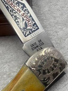 Case XX 1976 The American Spirit Bicentennial Stag Pocket Knife Made In USA Case XX 1976 The American Spirit Bicentennial Stag Pocket Knife Made In USA