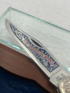 Case XX 1976 The American Spirit Bicentennial Stag Pocket Knife Made In USA Case XX 1976 The American Spirit Bicentennial Stag Pocket Knife Made In USA