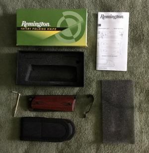 Discontinued Remington 1911R1 Lock Back Knife Rosewood & Black NIB NOS