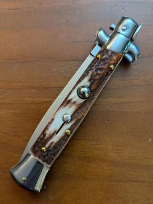 FRANK BELTRAME 23CM 9" DAGGER STILETTO ALPINE STAG HORN...NEW 