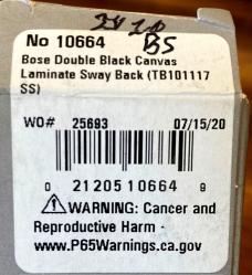 Case XX TB101117 Canvas Laminate Swayback Wharncliff Tony Bose Case XX TB101117 Canvas Laminate Swayback Wharncliff Tony Bose