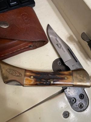 Case 5197 lock back stag sharks tooth edc not mint