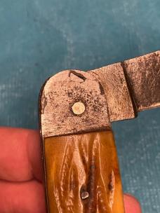 Antique Sheffield Folding Knife – 1800s Era – Jigged Bone – Double Anchor Tang Stamp – 8½” Open – 5” Antique Sheffield Folding Knife – 1800s Era – Jigged Bone – Double Anchor Tang Stamp – 8½” Open – 5”