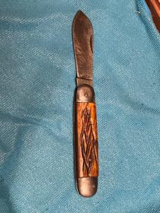 Antique Sheffield Folding Knife – 1800s Era – Jigged Bone – Double Anchor Tang Stamp – 8½” Open – 5” Antique Sheffield Folding Knife – 1800s Era – Jigged Bone – Double Anchor Tang Stamp – 8½” Open – 5”