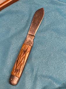 Antique Sheffield Folding Knife – 1800s Era – Jigged Bone – Double Anchor Tang Stamp – 8½” Open – 5” Antique Sheffield Folding Knife – 1800s Era – Jigged Bone – Double Anchor Tang Stamp – 8½” Open – 5”