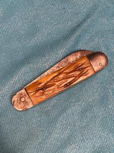 Antique Sheffield Folding Knife – 1800s Era – Jigged Bone – Double Anchor Tang Stamp – 8½” Open – 5” Antique Sheffield Folding Knife – 1800s Era – Jigged Bone – Double Anchor Tang Stamp – 8½” Open – 5”