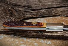 Westmark 'Ole Buck Folding Hunter Knife Single Clip Point Blade Delrin Handles Westmark 'Ole Buck Folding Hunter Knife Single Clip Point Blade Delrin Handles