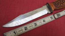VTG COLONIAL USA FISHMASTER Fixed Blade Fish Scaler Knife VTG COLONIAL USA FISHMASTER Fixed Blade Fish Scaler Knife