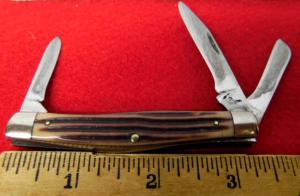 QUEEN USA 1970s STAG? USED STOCKMAN 3-1/4" WITH EDGE see pictures