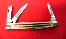QUEEN USA 1970s STAG? USED STOCKMAN 3-1/4" WITH EDGE see pictures QUEEN USA 1970s STAG? USED STOCKMAN 3-1/4" WITH EDGE see pictures