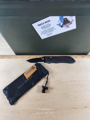 Benchmade 9500SBK Mini Auto-Stryker Serrated Light usage, warrantied