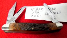 KABAR 1081 JIGGED DELRIN STOCKMAN FROM STORAGE PRE OWNED 3-1/4" JOB READY KABAR 1081 JIGGED DELRIN STOCKMAN FROM STORAGE PRE OWNED 3-1/4" JOB READY