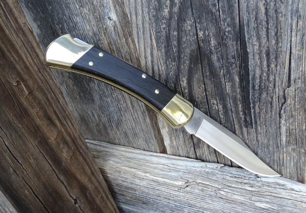 Buck Knives 110 Folding Hunter Knife Ebony Scales S30V Blade - NEW Buck Knives 110 Folding Hunter Knife Ebony Scales S30V Blade - NEW