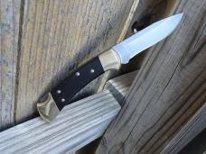 Buck Knives 112 Ranger Folding Knife Ebony Handle 420HC Drop Point Blade - NEW Buck Knives 112 Ranger Folding Knife Ebony Handle 420HC Drop Point Blade - NEW