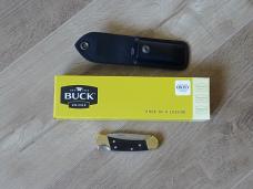 Buck Knives 112 Ranger Folding Knife Ebony Handle 420HC Drop Point Blade - NEW Buck Knives 112 Ranger Folding Knife Ebony Handle 420HC Drop Point Blade - NEW