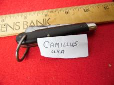 RARE TO FIND VINTAGE CAMILLUS USA WOOD SCALE ROPE KNIFE HAS BALE PRE-OWNED FROM STORAGE RARE TO FIND VINTAGE CAMILLUS USA WOOD SCALE ROPE KNIFE HAS BALE PRE-OWNED FROM STORAGE