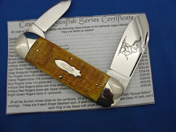 Case Classic W. R Case 62050 Case XX Classic Bone Handle Elephant Toe Knife Single Elephant Etch Case Classic W. R Case 62050 Case XX Classic Bone Handle Elephant Toe Knife Single Elephant Etch
