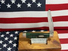 CASE XX USA 8 DOT 1982 SINGLE BLADE TRAPPER G6154 GREEN BONE CASE XX USA 8 DOT 1982 SINGLE BLADE TRAPPER G6154 GREEN BONE