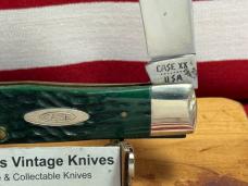 CASE XX USA 8 DOT 1982 SINGLE BLADE TRAPPER G6154 GREEN BONE CASE XX USA 8 DOT 1982 SINGLE BLADE TRAPPER G6154 GREEN BONE