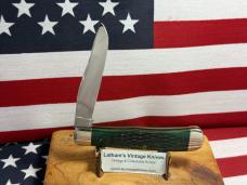 CASE XX USA 8 DOT 1982 SINGLE BLADE TRAPPER G6154 GREEN BONE CASE XX USA 8 DOT 1982 SINGLE BLADE TRAPPER G6154 GREEN BONE
