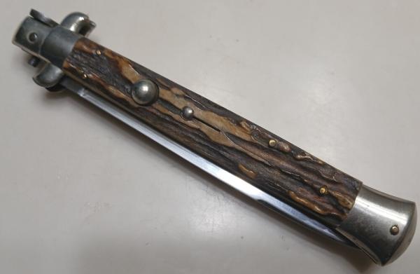Vintage 11" Virginia Switchblade Stag Scales Vintage 11" Virginia Switchblade Stag Scales
