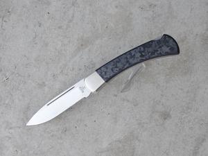 Buck 110 Folding Hunter 02/2024 BOTM Marbled Carbon Fiber Handle S30V Drop Point Blade - New