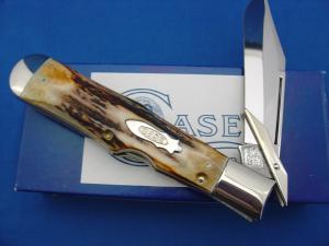 Case Classic 51050L Stag Handle Swing Guard Lockback Knife