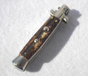 SKM GENUINE STAG PICKLOCK 18cm - 7" MANIAGO ITALY - NEVER USED