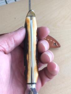1976 Case 5 Finn Razor Edge Stag Fixed Blade 1976 Case 5 Finn Razor Edge Stag Fixed Blade