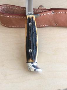 1976 Case 5 Finn Razor Edge Stag Fixed Blade 1976 Case 5 Finn Razor Edge Stag Fixed Blade