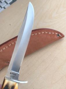 1976 Case 5 Finn Razor Edge Stag Fixed Blade 1976 Case 5 Finn Razor Edge Stag Fixed Blade
