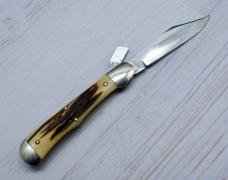 Aerial AC MFG Co Marinette, WIS Stag Lever K112 Switchblade Knife Aerial AC MFG Co Marinette, WIS Stag Lever K112 Switchblade Knife