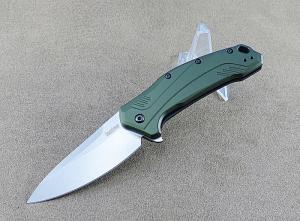 Kershaw Link A/O Folding Knife - 1776OLSW Olive Aluminum Handle / 20CV Blade NEW