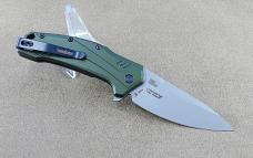 Kershaw Link A/O Folding Knife - 1776OLSW Olive Aluminum Handle / 20CV Blade NEW Kershaw Link A/O Folding Knife - 1776OLSW Olive Aluminum Handle / 20CV Blade NEW