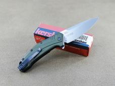 Kershaw Link A/O Folding Knife - 1776OLSW Olive Aluminum Handle / 20CV Blade NEW Kershaw Link A/O Folding Knife - 1776OLSW Olive Aluminum Handle / 20CV Blade NEW