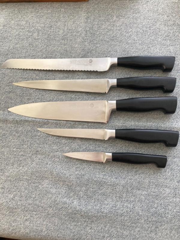 Fabulous Vintage SABATTIER (French), 6 Piece Knife Chef's Kitchen Cutlery Set Fabulous Vintage SABATTIER (French), 6 Piece Knife Chef's Kitchen Cutlery Set