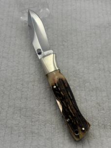 Blackjack Knives Vintage Stag Yukon Skinner Mid Lock Back Made In Japan (114) Blackjack Knives Vintage Stag Yukon Skinner Mid Lock Back Made In Japan (114)
