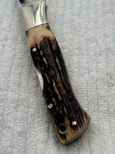 Blackjack Knives Vintage Stag Yukon Skinner Mid Lock Back Made In Japan (114) Blackjack Knives Vintage Stag Yukon Skinner Mid Lock Back Made In Japan (114)
