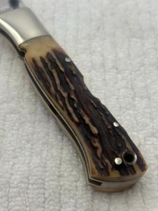Blackjack Knives Vintage Stag Yukon Skinner Mid Lock Back Made In Japan (114) Blackjack Knives Vintage Stag Yukon Skinner Mid Lock Back Made In Japan (114)
