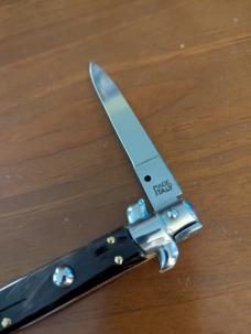 GIOVANNI BELTRAME 9" 23CM BUFFALO HORN STILETTO FLAT BLADE..NEW GIOVANNI BELTRAME 9" 23CM BUFFALO HORN STILETTO FLAT BLADE..NEW